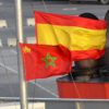 Drapeaux Espagne et Maroc